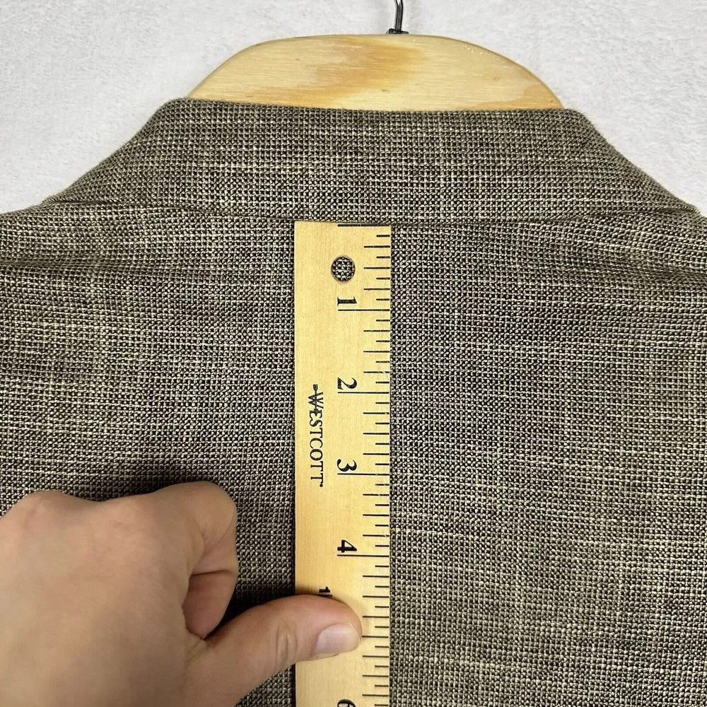 Patrick James Reserve Men’s Sport Coat 44R Valuto SPJ Bamboo Blazer Jacket Beige